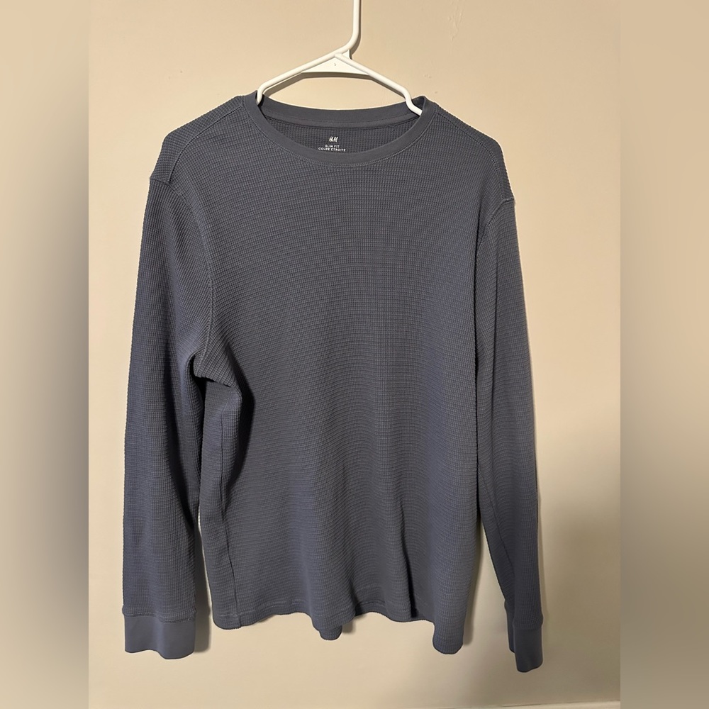 H&M Men’s Waffled Long Sleeve T Shirt